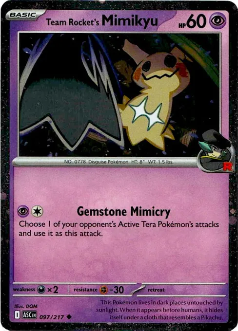 Team Rocket's Mimikyu, Blister Exclusives #97