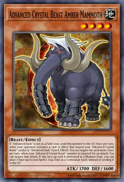 Advanced Crystal Beast Amber Mammoth