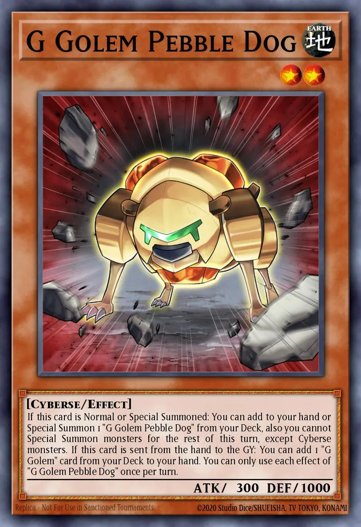 G Golem Pebble Dog