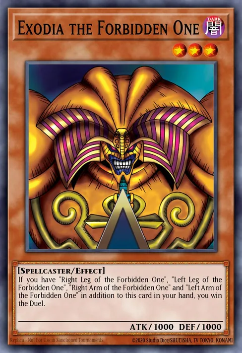 Exodia the Forbidden One, Battles of Legend: Crystal Revenge #BLCR-EN101