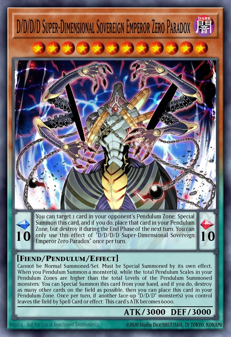 D/D/D/D Super-Dimensional Sovereign Emperor Zero Paradox