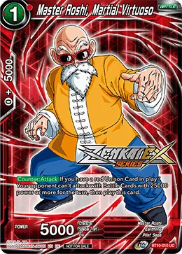 Master Roshi, Martial Virtuoso, Rise of the Unison Warrior #BT10-010_PR
