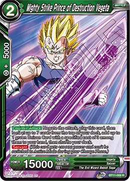 Mighty Strike Prince of Destruction Vegeta, Vermilion Bloodline #BT11-068