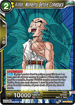 Krillin, Moments Before Comeback, Vermilion Bloodline #BT11-097_PR02