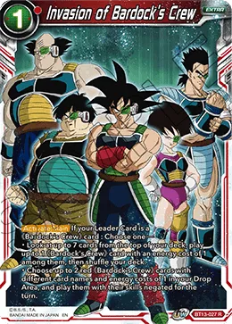 Invasion of Bardock's Crew, Supreme Rivalry #BT13-027