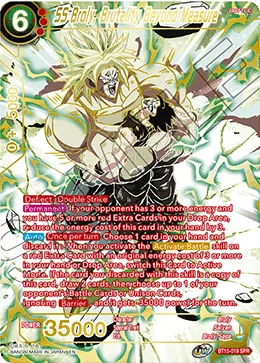 SS Broly, Brutality Beyond Measure, Saiyan Showdown #BT15-019_SPR