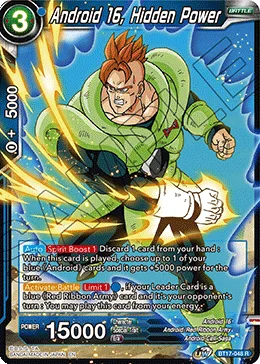 Android 16, Hidden Power, Ultimate Squad #BT17-048