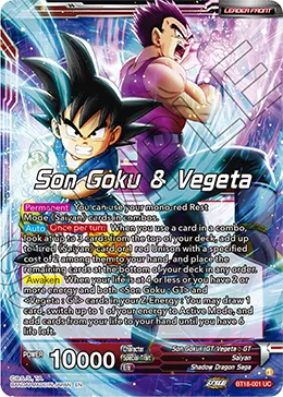 Son Goku & Vegeta, Dawn of the Z-legends #BT18-001