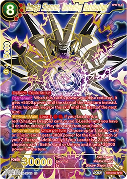 Omega Shenron, Unfeeling Retribution, Dawn of the Z-legends #BT18-020_SPR