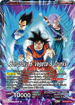 Son Goku & Vegeta & Trunks, Fighter’s Ambition #BT19-001