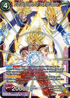 SS Son Goku, SS Vegeta, & SS Trunks, Triple Combination, Normal