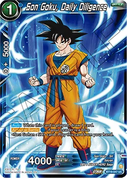 Son Goku, Daily Diligence, Fighter’s Ambition #BT19-047