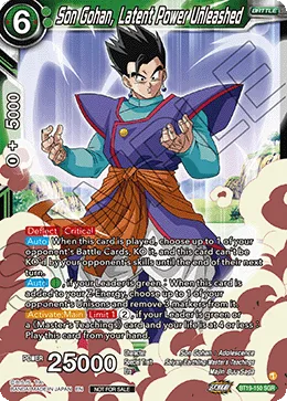 Son Gohan, Latent Power Unleashed, Fighter’s Ambition #BT19-150_PR