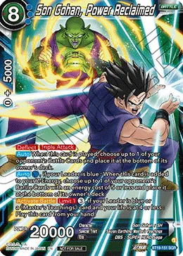 Son Gohan, Power Reclaimed, Fighter’s Ambition #BT19-151_PR