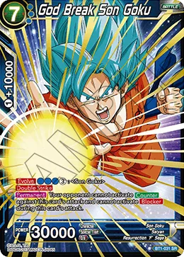 God Break Son Goku, Galactic Battle #BT1-031_BD