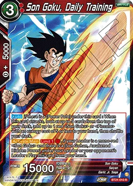 Son Goku, Daily Training, Wild Resurgence #BT21-010