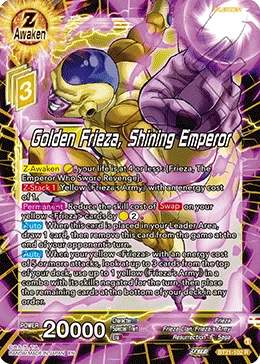 Golden Frieza, Shining Emperor, Wild Resurgence #BT21-102