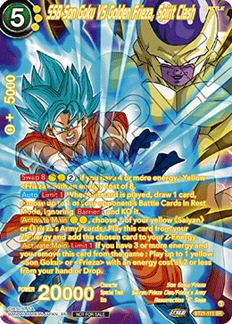 SSB Son Goku VS Golden Frieza, Spirit Clash, Wild Resurgence #BT21-111_PR