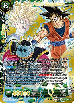 Son Goku, Peace Resolution, Wild Resurgence #BT21-148