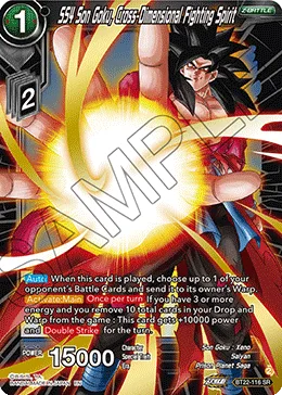 SS4 Son Goku, Cross-Dimensional Fighting Spirit, Critical Blow #BT22-116