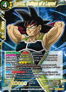 Bardock, Heritage of a Legend, Beyond Generations #BT24-087