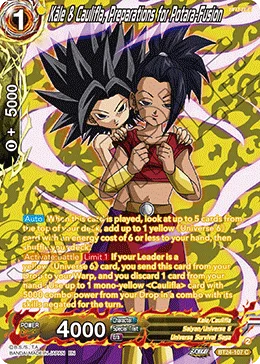 Kale & Caulifla, Preparations for Potara-Fusion, Beyond Generations #BT24-107_PR