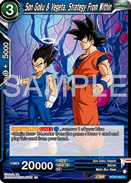 Son Goku & Vegeta, Strategy From Within, Legend of the Dragon Balls #BT25-053