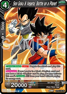 Son Goku & Vegeta, Battle on a Planet, Legend of the Dragon Balls #BT25-121