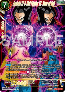 Android 17 & Hell Fighter 17, Team of Evil, Ultimate Advent #BT26-019