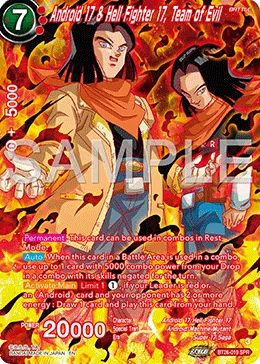 Android 17 & Hell Fighter 17, Team of Evil, Ultimate Advent #BT26-019_SPR