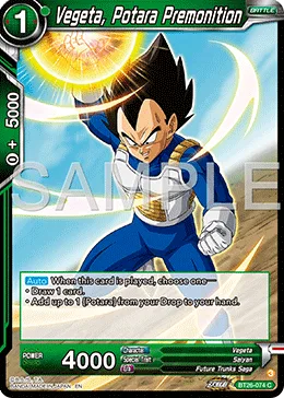 Vegeta, Potara Premonition, Ultimate Advent #BT26-074