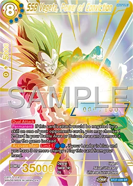 SSB Vegeta, Power of Conviction, History of Z #BT27-039_PR