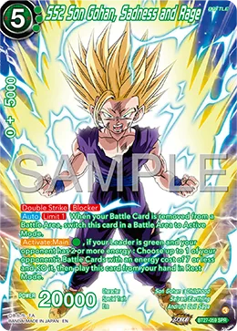 SS2 Son Gohan, Sadness and Rage, History of Z #BT27-059_SPR