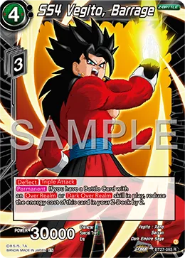 SS4 Vegito, Barrage, History of Z #BT27-093