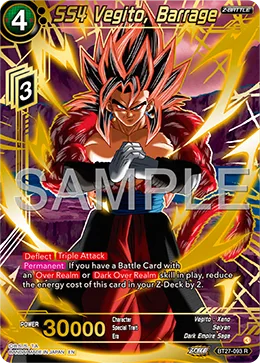 SS4 Vegito, Barrage, History of Z #BT27-093_PR