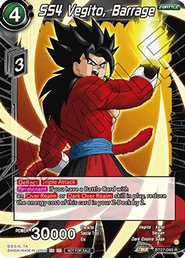 SS4 Vegito, Barrage, History of Z #BT27-093_PR02