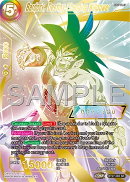 Bardock, Destiny-Changing Willpower, History of Z #BT27-095_PR
