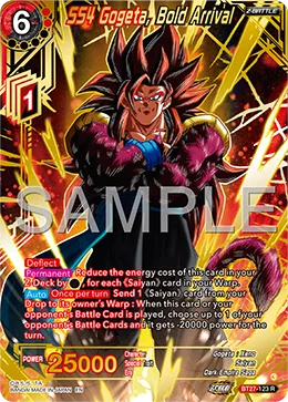 SS4 Gogeta, Bold Arrival, History of Z #BT27-123_PR