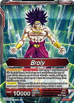 Broly, Fearsome Rivals #BT29-002_PR