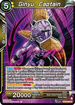 Ginyu, Captain, Fearsome Rivals #BT29-069