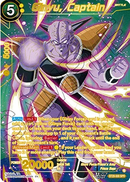 Ginyu, Captain, Fearsome Rivals #BT29-069_SPR