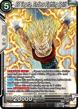 SS Vegeta, Endless Fighting Spirit, Fearsome Rivals #BT29-117