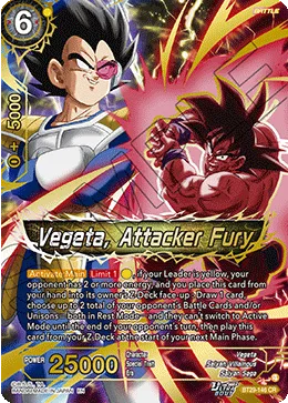 Vegeta, Attacker Fury, Fearsome Rivals #BT29-146