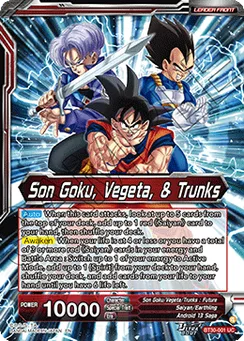 Son Goku, Vegeta, & Trunks, Normal