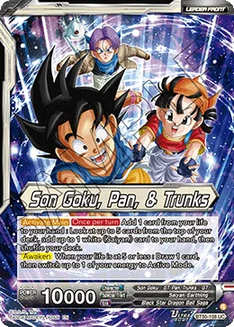 Son Goku, Pan, & Trunks, Three Glorious Fighters #BT30-108