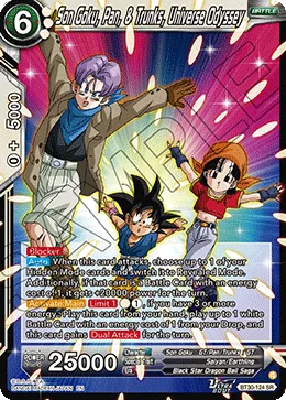 Son Goku, Pan, & Trunks, Universe Odyssey, Three Glorious Fighters #BT30-124