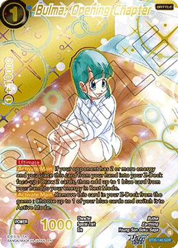 Bulma, Opening Chapter, Three Glorious Fighters #BT30-149_GDR