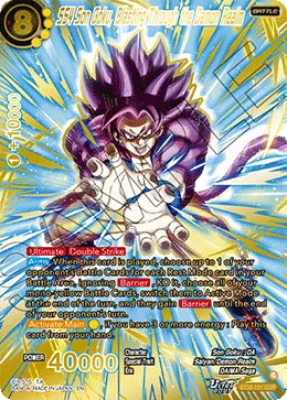 SS4 Son Goku, Blasting Through the Demon Realm, Three Glorious Fighters #BT30-151_GDR