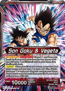 Son Goku & Vegeta, Impact Beyond Dimensions #BT31-001_PR