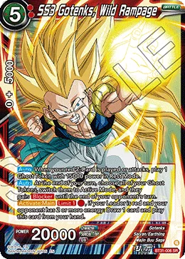 SS3 Gotenks, Wild Rampage, Impact Beyond Dimensions #BT31-006